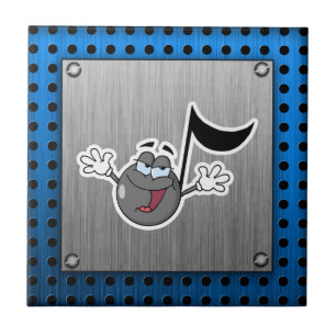 Azulejo De Cerámica Nota de la música del dibujo animado