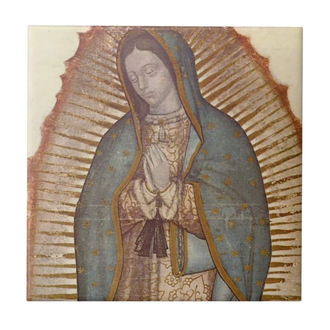 Azulejo De Cerámica nuestra señora de Guadalupe (Frente)