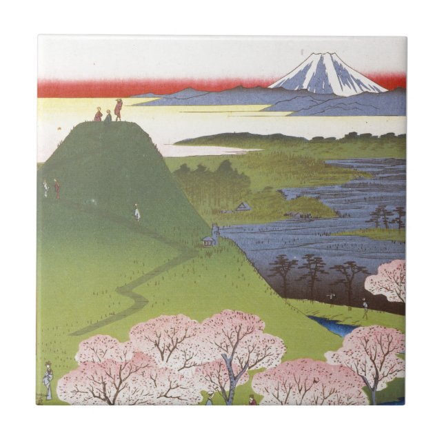 Azulejo De Cerámica "Nuevo Fuji" Hiroshige (Frente)