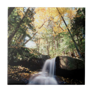 Azulejo De Cerámica Nuevo Hampshire, una cascada en el White
