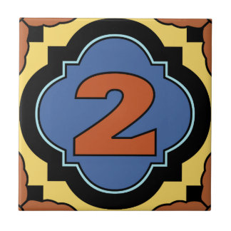 Azulejo De Cerámica Número de dirección de la isla catalina 2