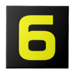 Azulejo De Cerámica Números de la Casa Funky<br><div class="desc">Números de casas divertidas</div>