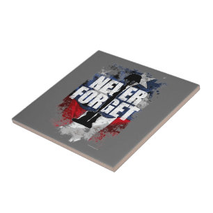 Azulejo De Cerámica Nunca olvidar (Día de la Memoria)