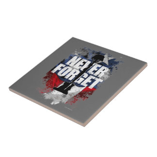 Azulejo De Cerámica Nunca olvidar (Día de la Memoria)