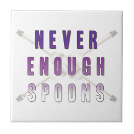 Azulejo De Cerámica Nunca suficientes cucharas