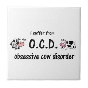 Azulejo De Cerámica OCD Cow