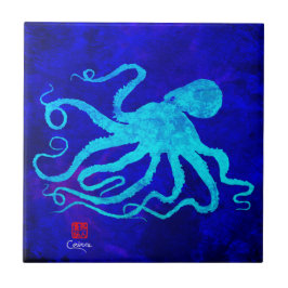 Azulejo De Cerámica Octopus 6 R - Pequeño mosaico cerámico