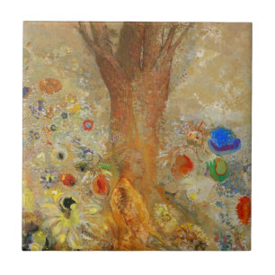Azulejo De Cerámica Odilon Redon Buddha En Su Juventud