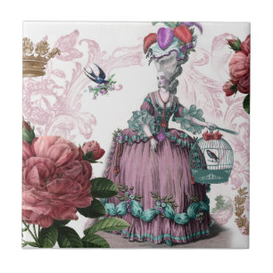 Azulejo De Cerámica oiseaux aux. de la jaula del la (la jaula de