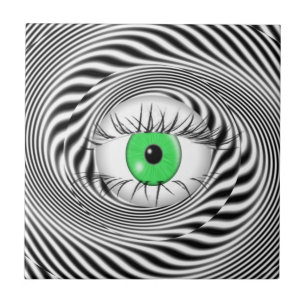 AZULEJO DE CERÁMICA OJOS HIPNOTÓTICOS - HIPNOTISTA