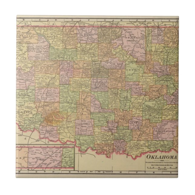 Azulejo De Cerámica Oklahoma (Frente)