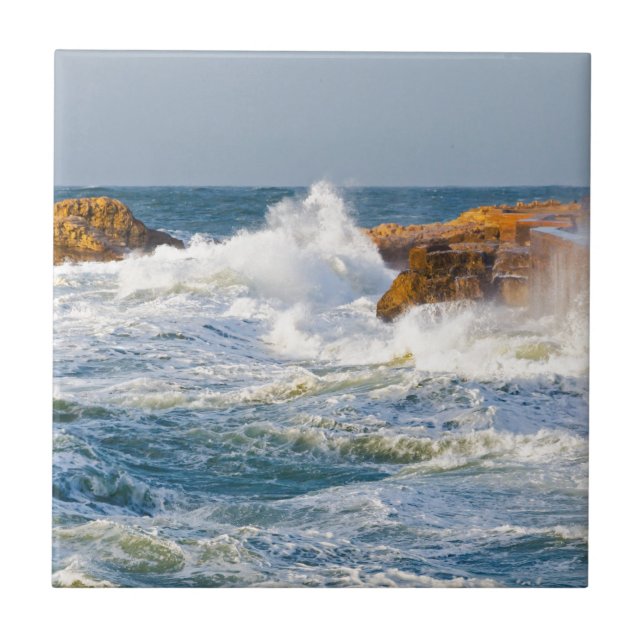 Azulejo De Cerámica Olas de mar (Frente)