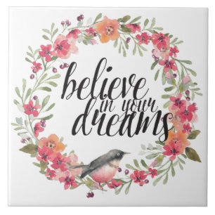 Azulejo De Cerámica Oleander Romántico Sueño Floral Rosa
