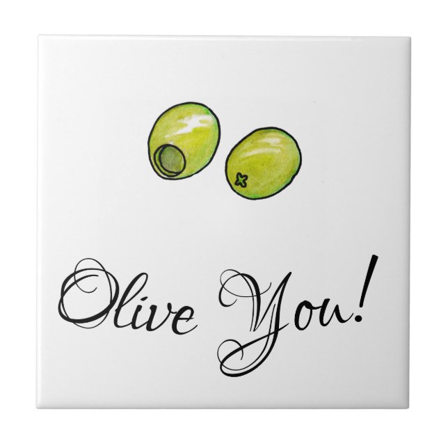 Azulejo De Cerámica Oliva (Frente)