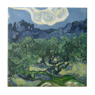 Azulejo De Cerámica Olivos de Van Gogh