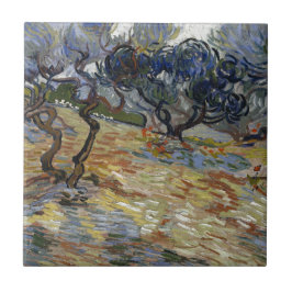 Azulejo De Cerámica Olivos de Vincent van Gogh
