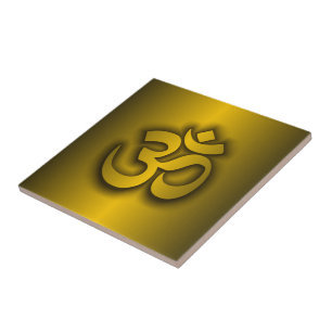 Azulejo De Cerámica "Om" hindú