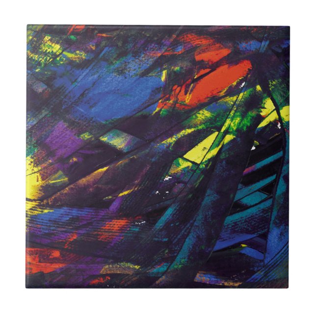 Azulejo De Cerámica Ópalo negro (Frente)