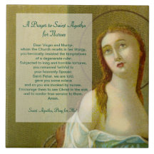 Oración St. Agatha (M 003) para enfermeras