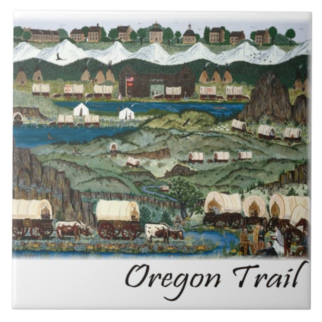 Azulejo De Cerámica Oregon Trail Tile (Frente)