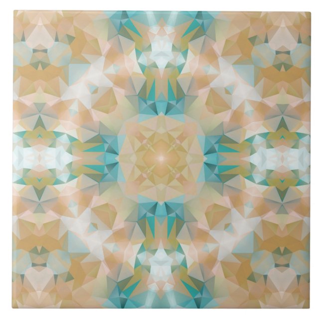 Azulejo De Cerámica Ornamento nacional étnico (Frente)