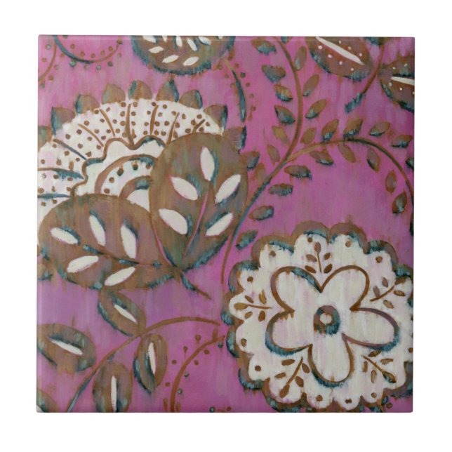 Azulejo De Cerámica Ornamento radiante I (Frente)