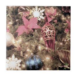 Azulejo De Cerámica "Ornamentos" Trivet/Tile