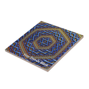 Azulejo De Cerámica Ornate Metallic Magen David