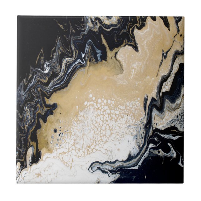 Azulejo De Cerámica Oro negro (Frente)