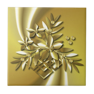 Azulejo De Cerámica Oro puro