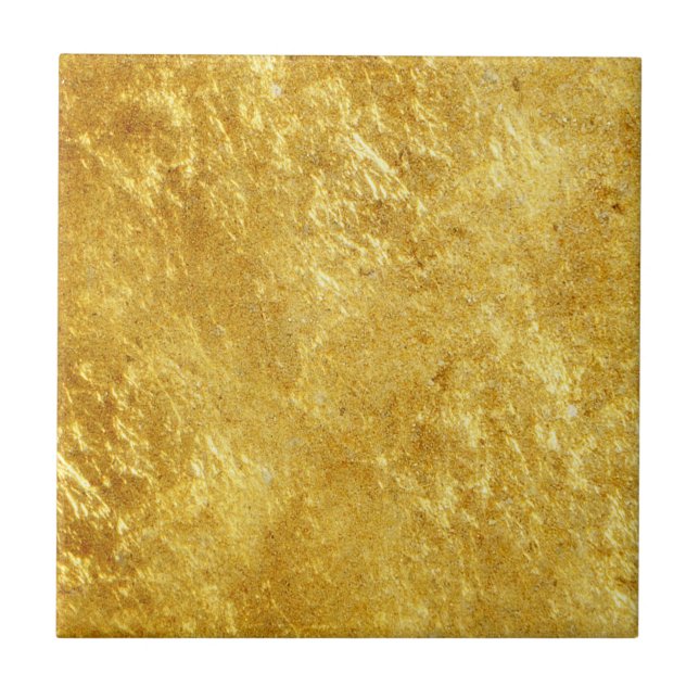 Azulejo De Cerámica Oro y modelo de mármol plateado amarillo (Frente)
