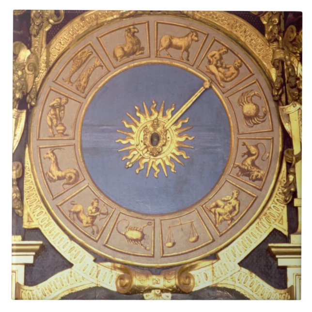 Azulejo De Cerámica Orologio Zodicale (reloj del zodiaco) (fresco y (Frente)