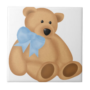 Azulejo De Cerámica Oso de peluche lindo, para el bebé