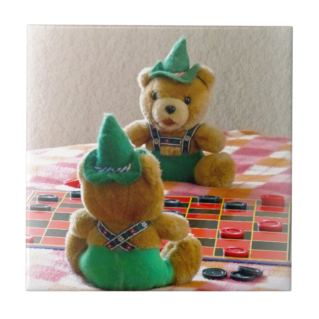 Azulejo De Cerámica Osos de peluche (Frente)