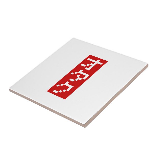 Azulejo De Cerámica OTAKU 8 bits Píxel japonés Katakana BLOCK vertical (Lado)