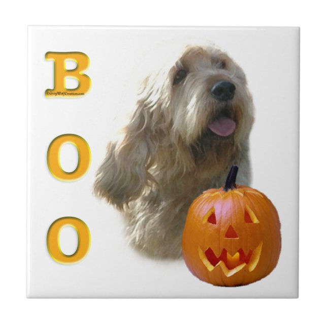 Azulejo De Cerámica Otterhound Halloween BOO (Frente)
