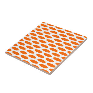 Azulejo De Cerámica Oval Tangerine Moderno en Emporiomoffa