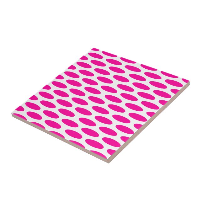 Azulejo De Cerámica Óvalo moderno rosado en Emporiomoffa (Lado)