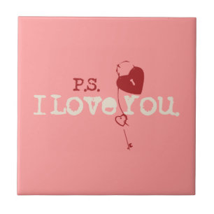 Azulejo De Cerámica P.S. Te amo