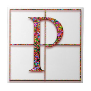 Azulejo De Cerámica P Trajanus Red Personalizado Monograma Tile