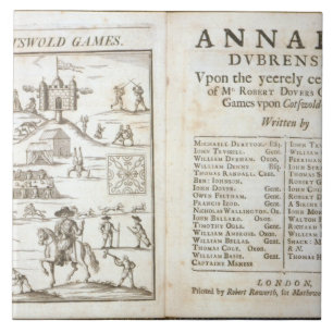 Azulejo De Cerámica Página de título para 'Annalia Dubrensia: Sobre el