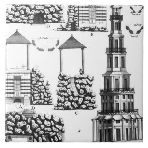 Azulejo De Cerámica Pagoda de Chanteloup, de 'DES Nouveaux Jard de los