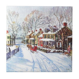 Azulejo De Cerámica País de las maravillas del invierno