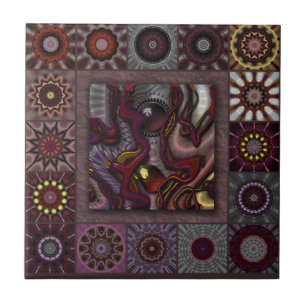 Azulejo De Cerámica País oscurecido
