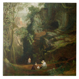 Azulejo De Cerámica Paisaje cerca de Clifton, c.1822-23 (aceite en