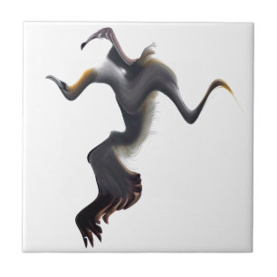 Azulejo De Cerámica Pájaro marino abstracto