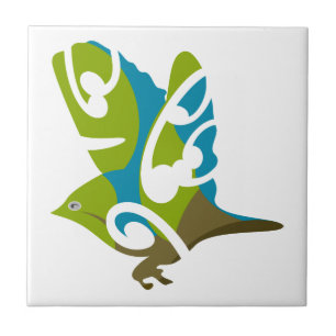 Azulejo De Cerámica Pájaro silverso