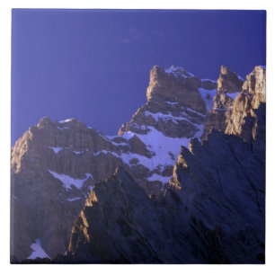 Azulejo De Cerámica Pakistán, Cordillera Baltoro Muztagh. Amanecer en 