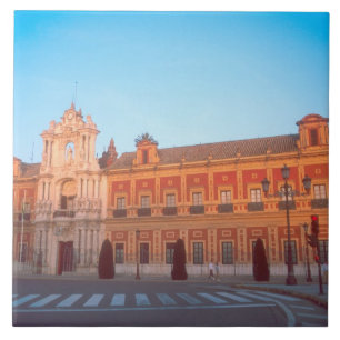 Azulejo De Cerámica Palacio de Telmo en Sevilla, España sede de