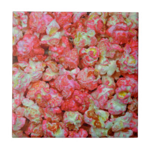 Azulejo De Cerámica Palomitas de maíz rosadas